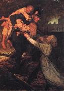 Sir John Everett Millais The Rescue Spain oil painting artist